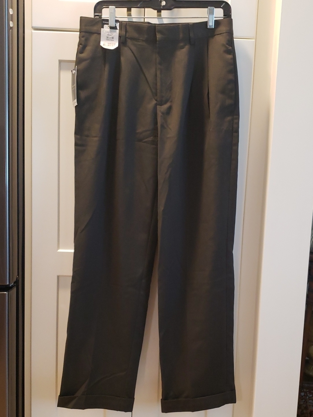 NWT,Men's Classic Straight Dress Pants – Black Size 30x30